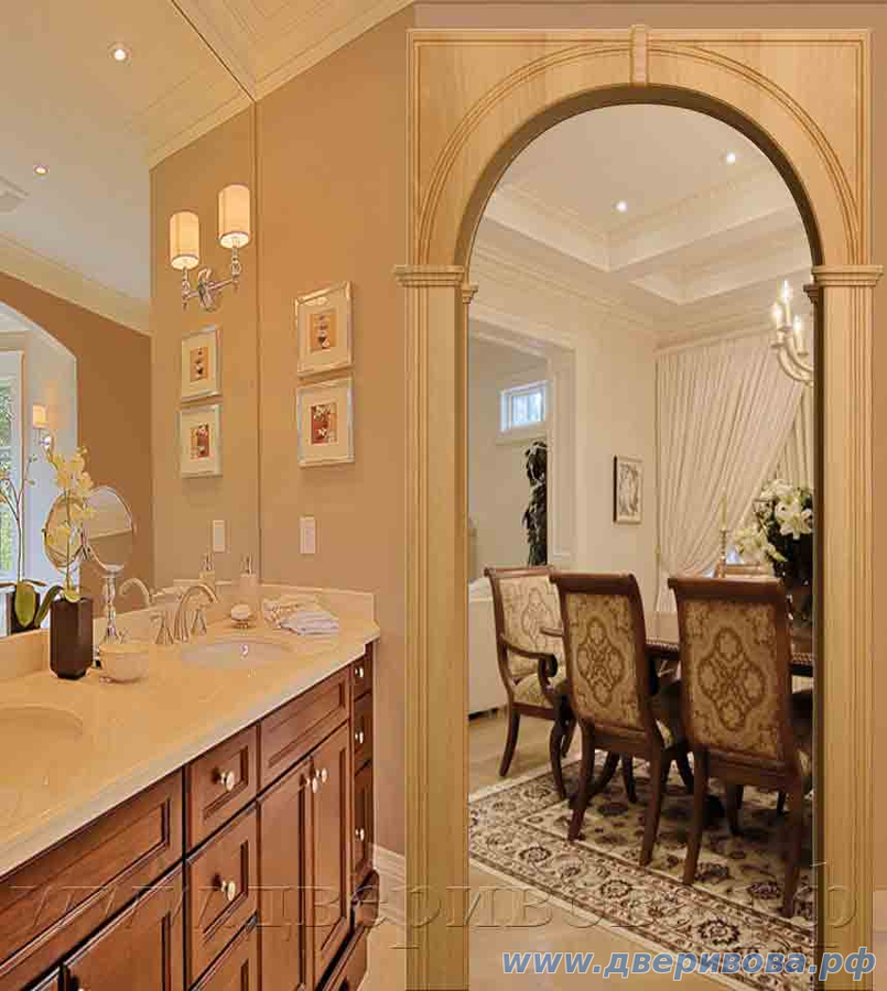 Арка ПВХ Палермо (глубина 190 мм), Миланский орех